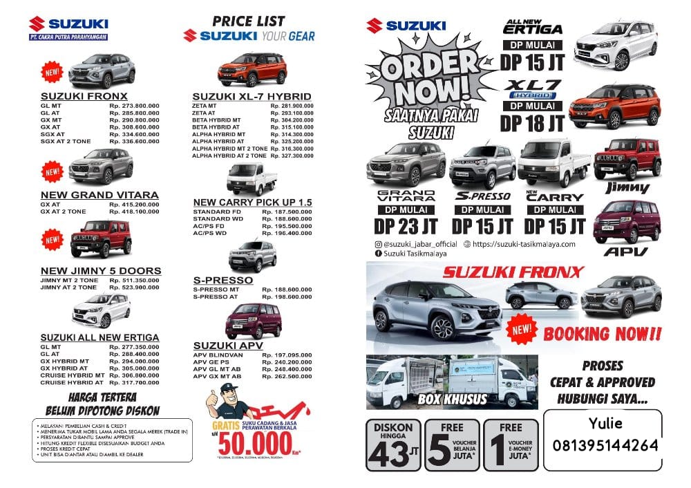 Harga  Tasikmalaya Pricelist OTR