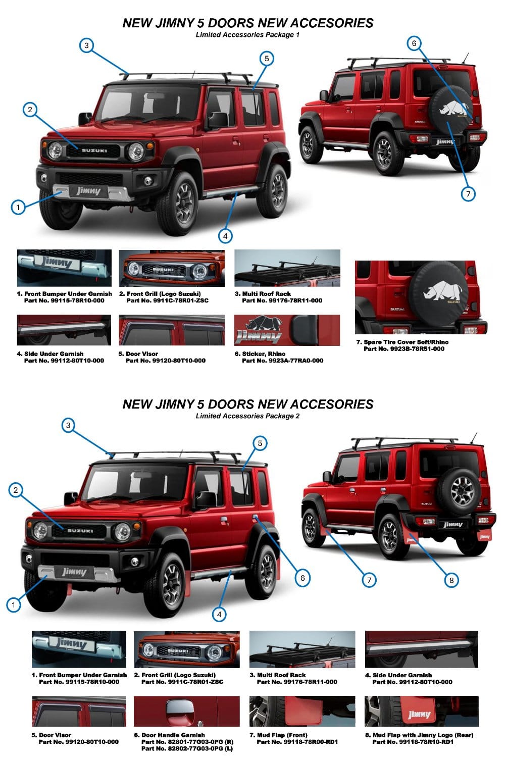 Jimny Free Accesories